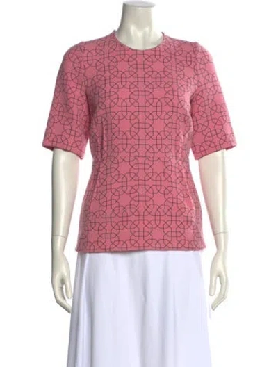Pre-owned Marni Virgin Wool Printed T-shirt In Pink