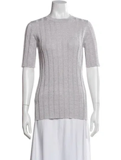 Pre-owned Marni Virgin Wool Scoop Neck Sweater W/ Tags In Gray