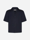 Marni Virgin Wool Shirt In Dark Blue