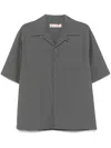 Marni Virgin Wool Shirt In Grey