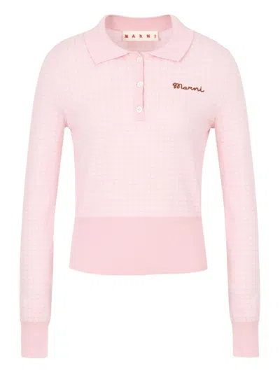 Marni Virgin Wool Shirt Jacket In Pink