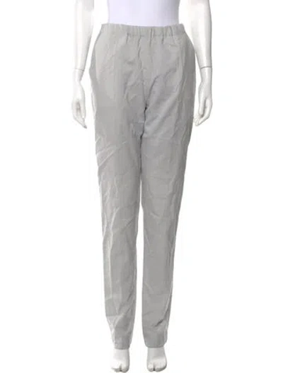 Pre-owned Marni Virgin Wool Skinny Leg Pants In Gray