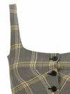 Marni Check Print Virgin Wool Tank Top In Multi