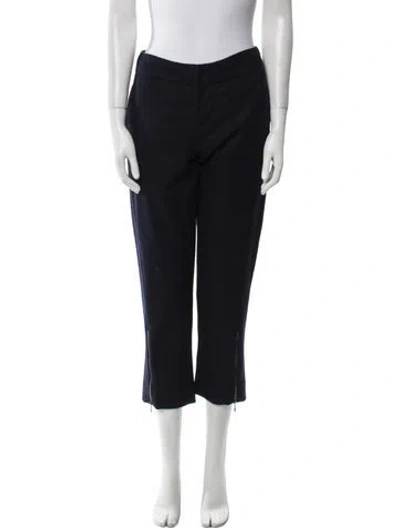 Pre-owned Marni Virgin Wool Straight Leg Pants In Black