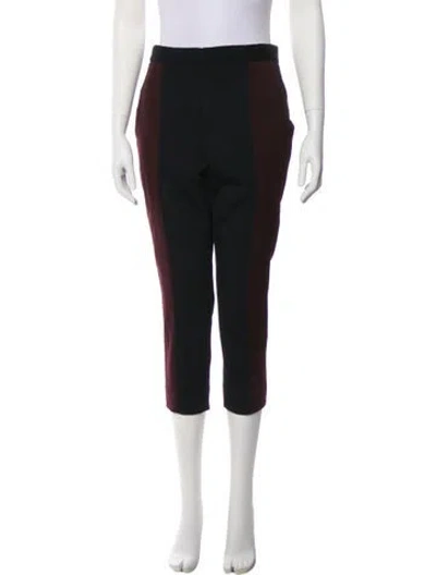 Pre-owned Marni Virgin Wool Straight Leg Pants In Black