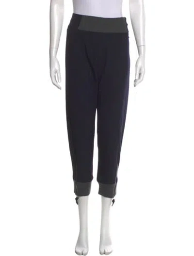 Pre-owned Marni Virgin Wool Straight Leg Pants In Blue