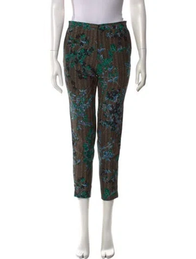 Pre-owned Marni Virgin Wool Straight Leg Pants In Brown