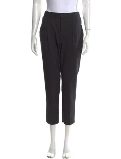 Pre-owned Marni Virgin Wool Straight Leg Pants In Gray