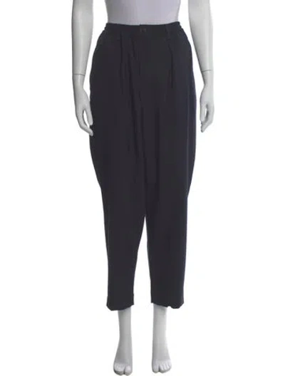 Pre-owned Marni Virgin Wool Straight Leg Pants In Gray