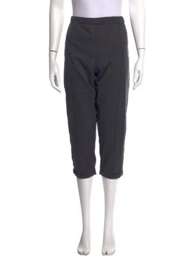 Pre-owned Marni Virgin Wool Straight Leg Pants In Grey