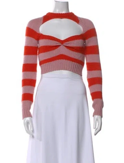 Pre-owned Marni Virgin Wool Striped Sweater In Multi