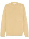 Marni Virgin Wool Sweater In Yellow