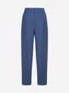 Marni Virgin Wool Trousers In Sapphire Blue