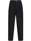 Marni Relaxed-fit Trousers With Pleated Front In Black