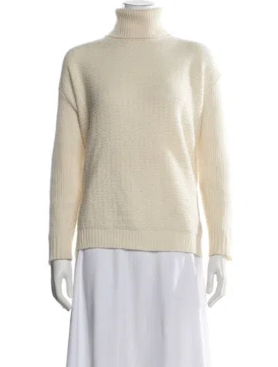 Pre-owned Marni Virgin Wool Turtleneck Sweater In Neutral