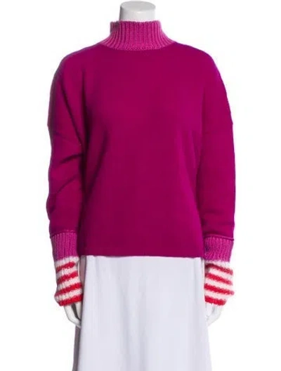 Pre-owned Marni Virgin Wool Turtleneck Sweater In Purple