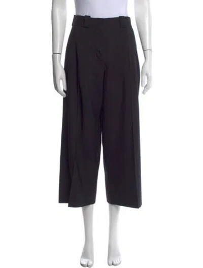 Pre-owned Marni Virgin Wool Wide Leg Pants In Black