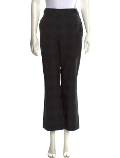 Pre-owned Marni Virgin Wool Wide Leg Pants In Blue
