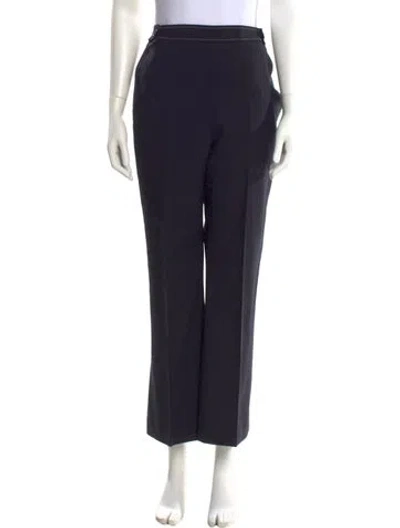 Pre-owned Marni Virgin Wool Wide Leg Pants In Blue