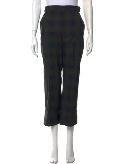 Pre-owned Marni Virgin Wool Wide Leg Pants In Blue