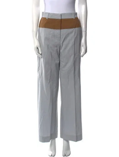 Pre-owned Marni Virgin Wool Wide Leg Pants In Gray