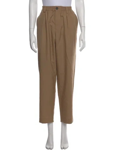 Pre-owned Marni Virgin Wool Wide Leg Pants In Neutral