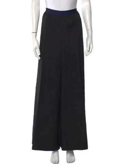 Pre-owned Marni Virgin Wool Wide Leg Pants W/ Tags In Black
