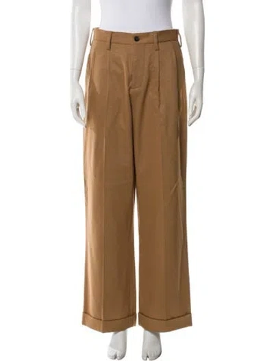 Pre-owned Marni Virgin Wool Wide Leg Pants W/ Tags In Neutral