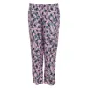 Marni Viscose Abstract Print Straight Leg Pants In Pink