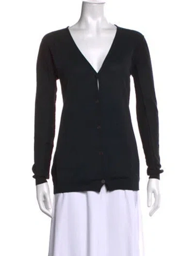 Pre-owned Marni V-neck Sweater In Black