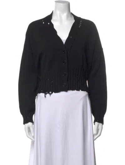 Pre-owned Marni V-neck Sweater In Black