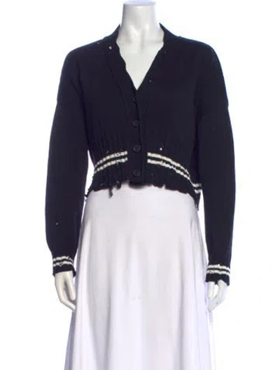 Pre-owned Marni V-neck Sweater In Black