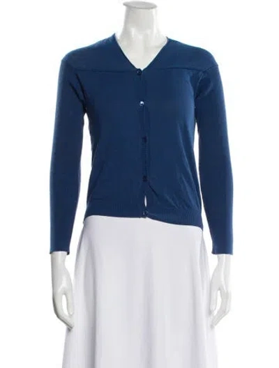 Pre-owned Marni V-neck Sweater In Blue