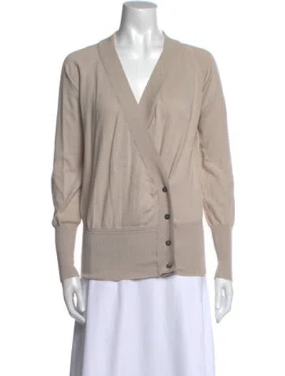 Pre-owned Marni V-neck Sweater In Gray