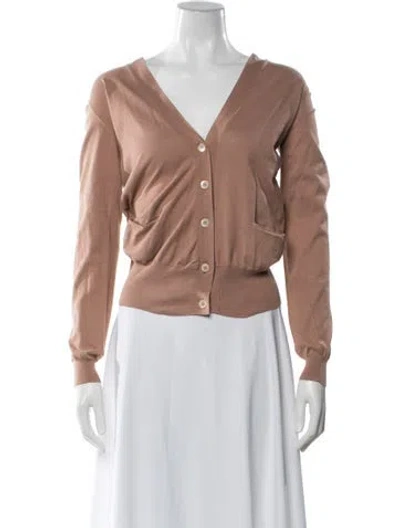 Pre-owned Marni V-neck Sweater In Neutral
