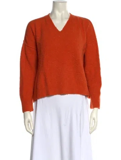 Pre-owned Marni V-neck Sweater In Orange