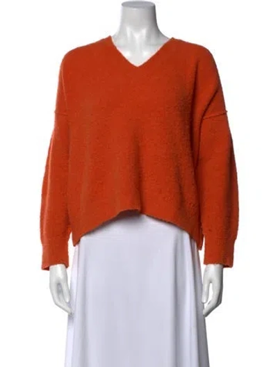 Pre-owned Marni V-neck Sweater In Orange