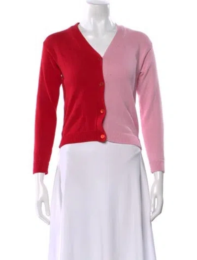 Pre-owned Marni V-neck Sweater In Red