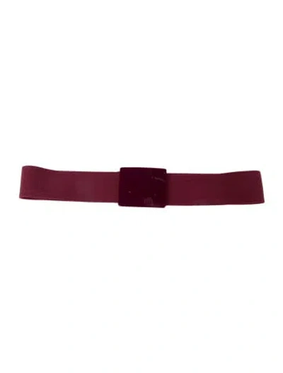 Pre-owned Marni Waist Belt In Burgundy
