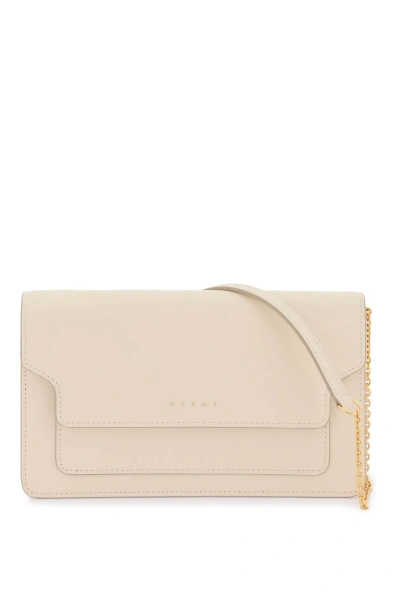 Marni Wallet Trunk Bag In Talc (white)
