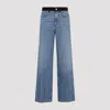 Marni 5-pocket Denim Trousers Contrast Waistband In Blue