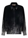 Marni Washed Zip-up Bomber Jacket In Black