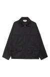 Marni Cropped Men's Jacket Large Pockets In 00n99 Black