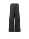 Marni Waterproof Technical Fabric Cargo Trousers In Black