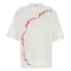 Marni Wavy Logo Cotton-jersey T-shirt In White