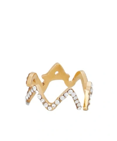 Marni Wavy Ring In Yellow