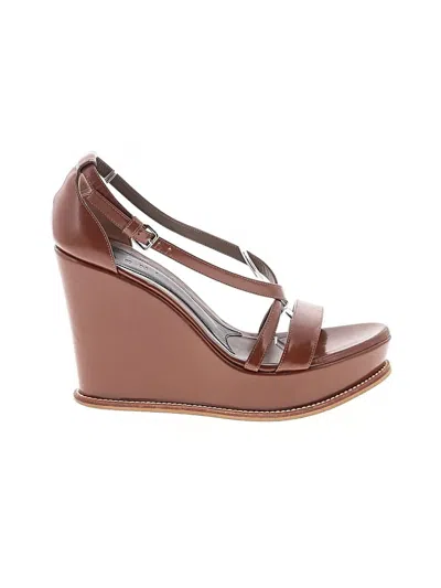 Pre-owned Marni Wedges In Brown