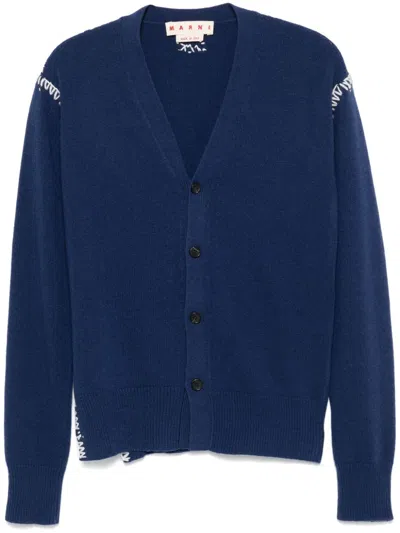 MARNI WHIPSTITCH-TRIM CARDIGAN