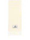 Marni White Alpaca Scarf In Neutral