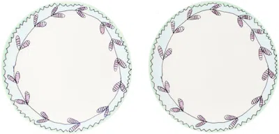 Marni White & Blue Serax Edition Breakfast Plate Set